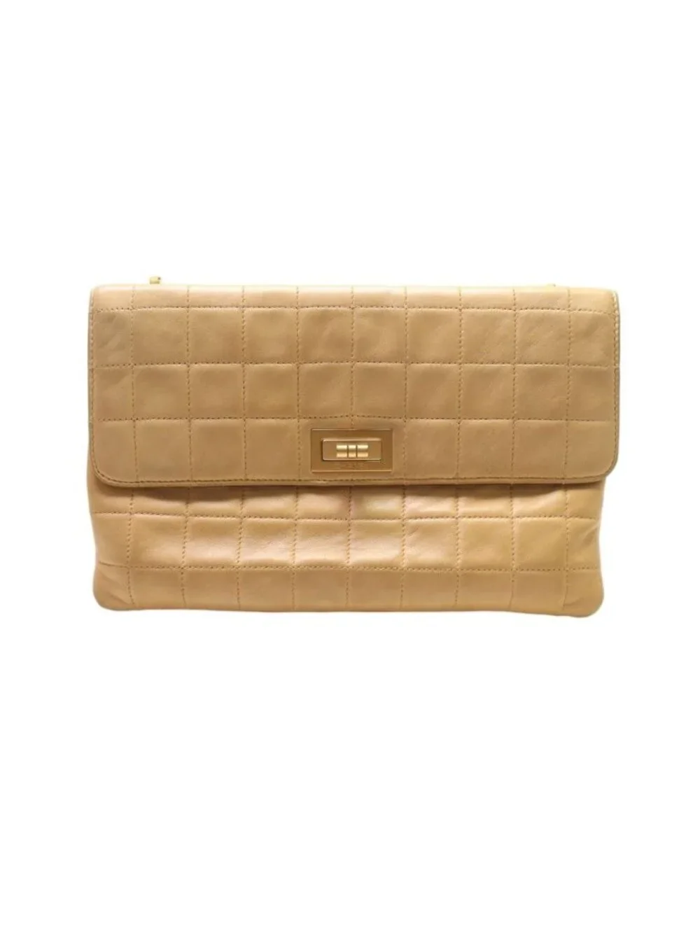 Chanel Choco Bar Lambskin Chain Shoulder Bag